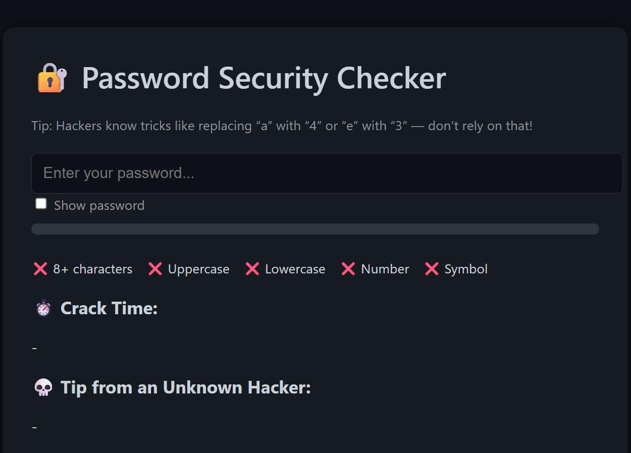 Password Strength Analyzer